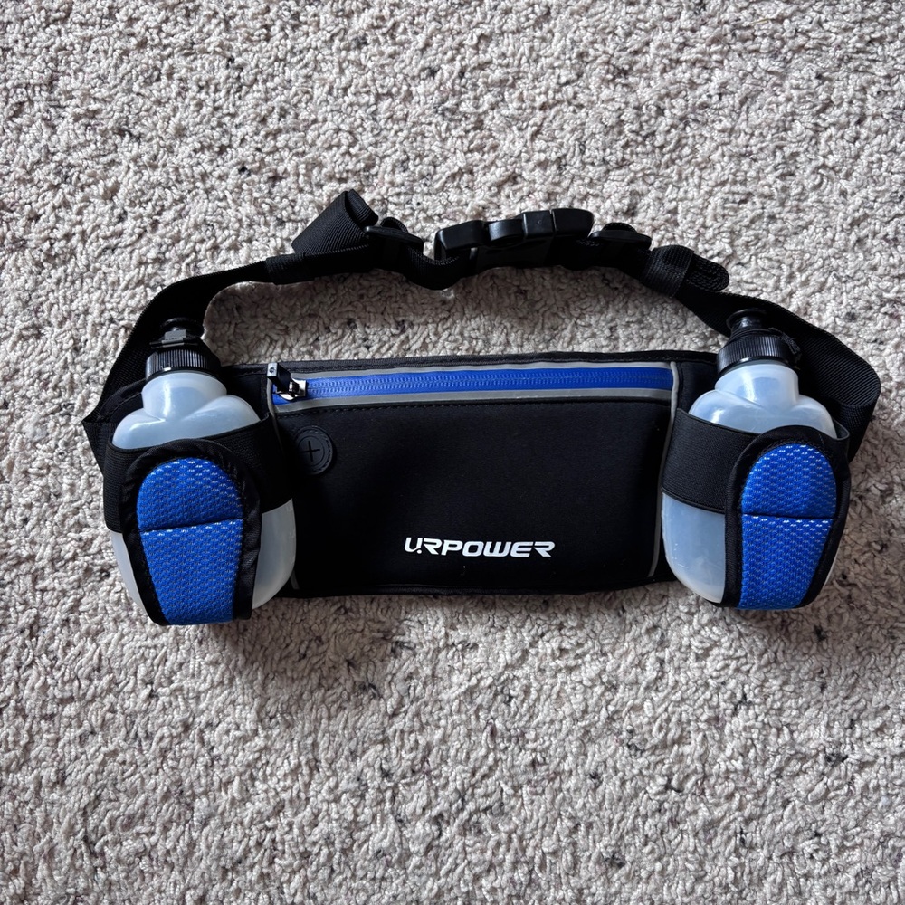 Black and Blue Hydration Belt